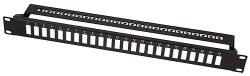 LogiLink 19" száloptikai panel 24 SC-Duplex vagy LC-Quad adapterhez (FB0003B)