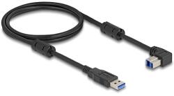Delock USB 5 Gbps kábel A-típusú apa - B-típusú apa 90 lefelé néző csatlakozóapaval 1 m (81112)