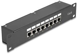 Delock 10 Kapcsolókészülékes patch panel 8 porttal Cat. 6 (43304)