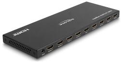 Delock HDMI elosztó 1 x HDMI megoszlik 8 x HDMI-vé, 4K 60 Hz kimenettel és downscalerrel (18654) - dellaprint