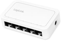 LogiLink 5 portos Gigabit asztali hálózati kapcsoló, fehér (NS0114)