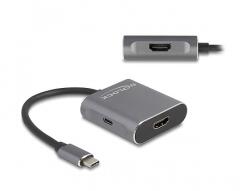 Delock USB Type-C elosztó (DP Alt Mode) - 2 x HDMI MST USB Type-C PD-vel (87805) - dellaprint