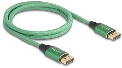 Delock DisplayPort kábel 16K 60 Hz 1 m zöld fém (80629) - dellaprint