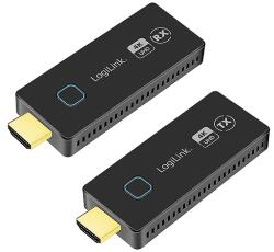 LogiLink HDMI átviteli készlet, kompakt, vezeték nélküli, 30m, 1to1, 4K@60Hz (HDW0102)