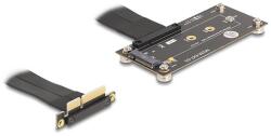 Delock adapter PCIe 3.0 x4 apa 90 -os szögben M. 2 Key M anya csatlakozóra, 10 cm-es kábellel (81502)