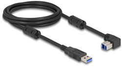 Delock USB 5 Gbps kábel A-típusú apa - B-típusú apa 90 lefelé néző csatlakozóapaval 2 m (81113)