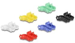 Delock 12 db. -os különböző színű kábel klipszelő (összefogó) hajlításhoz (88129)