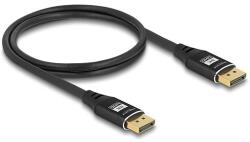 Delock DisplayPort kábel 8K 60 Hz 1 m fekete fém (80620)