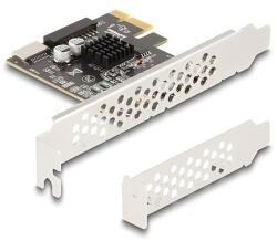 Delock PCI expressz x1 kártya - 1 x belső USB 5 Gbps Type-E Key A and 1 x 19 pin USB pin header male - alacsony profilú formatényező (90344) - dellaprint
