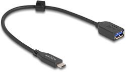 Delock USB 10 Gbps koax kábel USB Type-C apa A-típusú anya 25 cm hosszú (60567)