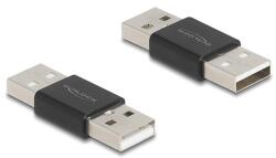 Delock A-típusú USB 2.0 fém adapter apa - apa (65108) - dellaprint
