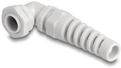 Delock Kábel tömszelence PG9 90 hajlított feszültség mentesítős szürke (60582)