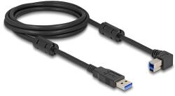 Delock USB 5 Gbps kábel A-típusú apa - B-típusú apa 90 balra hajlítva 2 m (81101)