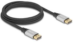 Delock DisplayPort kábel 16K 60 Hz 2 m ezüst fém (80634)