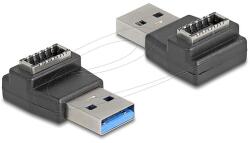 Delock Adapter USB 10 Gbps A-típusú USB csatlakozó E-típusú A kulcs csatlakozó, fekete színű (67236) - dellaprint
