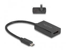 Delock Adapter DisplayPort anya - USB Type-C apa (DP Alt Mode) 4K, PD 85 W-tal (61059)