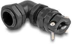 Delock Kábel tömszelence PG9 90 hajlított feszültség mentesítős és hajlítás védelemmel ellátott fekete (60593)