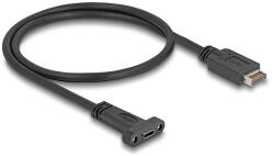 Delock USB 10 Gbps kábel E-típusú A kulcs USB 20 tűs apa - USB Type-C panel-rögzítős anya 50 cm (85526)