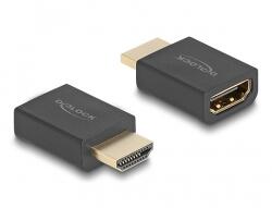 Delock Nagy sebességű HDMI Ethernet adapterrel apa - anya 8K 60 Hz fekete (66460) - dellaprint