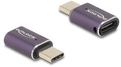 Delock USB Adapter 40 Gbps USB Type-C PD 3.1 240 W csatlakozódugóval - csatlakozóhüvellyel, portkímélővel 8K 60 Hz fém (60286)