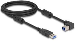 Delock USB 5 Gbps kábel A-típusú apa - B-típusú apa 90 felfelé néző csatlakozóapaval 2 m (81105) - dellaprint