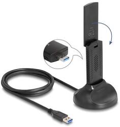 Delock Wi-Fi 6E duális Band WLAN USB adapter AX3000 (2 x 1201 + 574 Mbps) (12773)