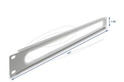 Delock 19 kábelátvezetés sarokvédővel 1U szürke (67276) - dellaprint