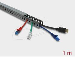 Delock Huzalozási csatorna 30 x 30 mm - hosszúsága 1 m szürke (22028)