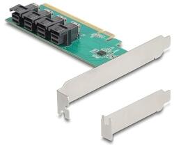 Delock PCI Express 16 kártya 4 x belső SFF-8643 NVMe-hez - elágazás - alacsony profilú formatényező (90777)