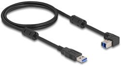 Delock USB 5 Gbps kábel A-típusú apa - B-típusú apa 90 felfelé néző csatlakozóapaval 1 m (81104) - dellaprint