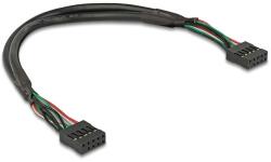 Delock Kábel USB 2.0-s csatlakozóhüvellyel, 2, 54 mm, 10 tű - USB 2.0-s csatlakozóhüvellyel, 2, 54 mm, 10 tű, 25 cm (82029)