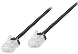 LogiLink Cat. 6A Slim High-Flex patch kábel fekete 1, 50 m (CQ3043U)