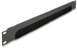 Delock 19 alul nyitott kábelrendező fésűcsík 1U sötétszürke (66750)