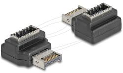 Delock Adapter USB 10 Gbps E-típusú A kulcs apa anya hajlított (67237) - dellaprint
