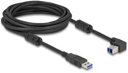 Delock USB 5 Gbps kábel A-típusú apa - B-típusú apa 90 felfelé néző csatlakozóapaval 5 m (81107)