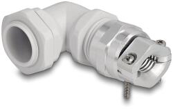 Delock Kábel tömszelence PG16 90 hajlított feszültség mentesítős és hajlítás védelemmel ellátott szürke (60598)