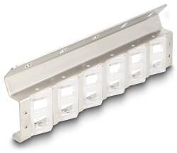 Delock Keystone tartó 12 portos 10 és 19 állványhoz és fali felszereléshez dönthető (67040)