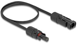 Delock DL4 napelemes lapos kábel apa - anya 60 cm fekete (60675) - dellaprint