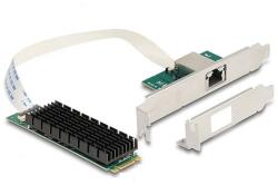 Delock Átalakító, M. 2 aljzat B+M nyílással 1 x RJ45 10 Gigabit LAN (95274)