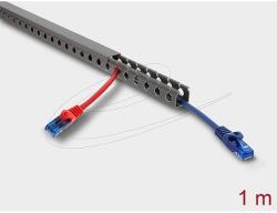 Delock Huzalozási csatorna 20 x 20 mm - hosszúsága 1 m szürke (22026)