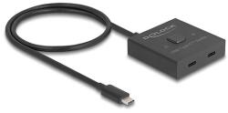 Delock USB 10 Gbps USB Type-C kapcsoló 2 az 1-ben Kétirányú 8K (18911)