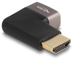 Delock HDMI adapter apa - anya 90 jobbra hajlítva 8K 60 Hz szürke fém (60084) - dellaprint