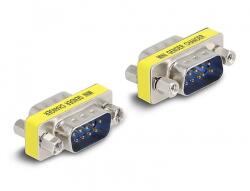 Delock D-Sub 9 pin Gender Changer apa - apa (anyákkal) 2 db. -os (66464)