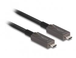 Delock Aktív optikai USB-C Video + adat + PD kábel 15 m (84179)