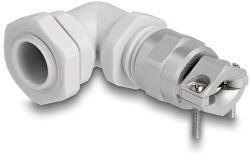 Delock Kábel tömszelence PG9 90 hajlított feszültség mentesítős és hajlítás védelemmel ellátott szürke (60592)