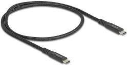 Delock USB 20 Gbps kábel USB Type-C apa - apa PD 3.0 100 W E-Marker 0, 5 m fekete fém (80023)