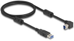 Delock USB 5 Gbps kábel A-típusú apa - B-típusú apa 90 balra hajlítva 1 m (81100) - dellaprint