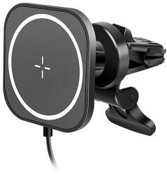 LogiLink Mágneses, autós okostelefon tartó töltő funkcióval, szögletes (PA0329)