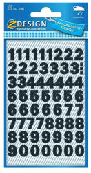AVERY Etikett AVERY 3781 időjárásálló öntapadós számok fekete 2 íves (3781) - nyomtassingyen