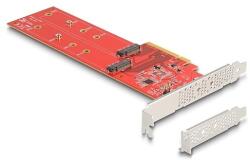 Delock PCI Express x8 kártya - 2 x belső NVMe M. 2 Key M 110 mm - elágazás - alacsony profilú (90616) - dellaprint